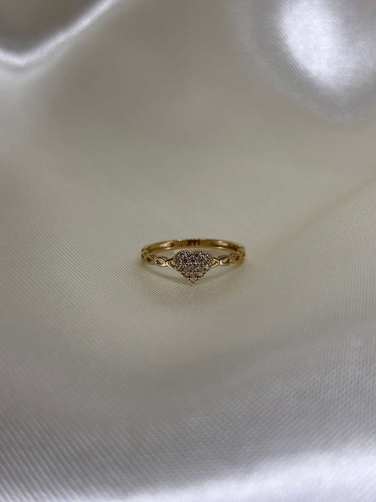Heart Chain Ring
