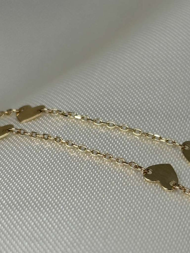 Thin Heart Bracelet